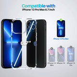 Roocase Plexis Clear Case for iPhone 13 Pro Max (2021) Slim Transparent Cover with TPU Bumper