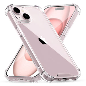 ROOCASE Plexis Clear Case for iPhone 15 Plus, Slim Transparent Cover
