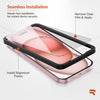 ROOCASE 3-Pack Glass Screen Protector for Apple iPhone 15 Plus, Include Easy Install Frame
