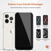 ROOCASE 3-Pack Glass Screen Protector for Apple iPhone 15 Pro Max, Include Easy Install Frame