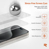 ROOCASE 3-Pack Glass Screen Protector for Apple iPhone 15 Pro Max, Include Easy Install Frame