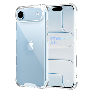 ROOCASE Plexis Clear Case for iPhone 17 Air, Slim Transparent Cover