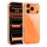 ROOCASE Plexis Clear Case for iPhone 17 Pro, Slim Transparent Cover