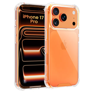 ROOCASE Plexis Clear Case for iPhone 17 Pro, Slim Transparent Cover
