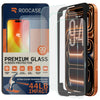 ROOCASE 3-Pack Glass Screen Protector for Apple iPhone 17 Pro Max, Include Easy Install Frame