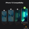 ROOCASE 3-Pack Glass Screen Protector for Apple iPhone 13 Pro Max, Include Easy Install Frame