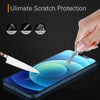 ROOCASE 3-Pack Glass Screen Protector for Apple iPhone 12 mini, Include Easy Install Frame