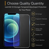 ROOCASE 3-Pack Glass Screen Protector for Apple iPhone 12 mini, Include Easy Install Frame