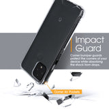 Roocase Plexis Clear Case for Google Pixel 5 6.0 Inch, Slim Transparent Cover with TPU Bumper