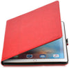 Roocase Leather Slim Fit Case for iPad Pro 12.9 2017/2015 (1st/2nd Gen) - Folio Smart Cover - Apple Pencil Loop - Viewing Stand