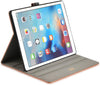 Roocase Leather Slim Fit Case for iPad Pro 12.9 2017/2015 (1st/2nd Gen) - Folio Smart Cover - Apple Pencil Loop - Viewing Stand