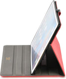 Roocase Leather Slim Fit Case for iPad Pro 12.9 2017/2015 (1st/2nd Gen) - Folio Smart Cover - Apple Pencil Loop - Viewing Stand