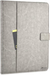 Roocase Leather Slim Fit Case for iPad Pro 12.9 2017/2015 (1st/2nd Gen) - Folio Smart Cover - Apple Pencil Loop - Viewing Stand