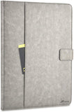 Roocase Leather Slim Fit Case for iPad Pro 12.9 2017/2015 (1st/2nd Gen) - Folio Smart Cover - Apple Pencil Loop - Viewing Stand