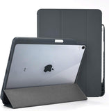 Roocase Premium Folio Case for iPad Pro 12.9 2018 - Clear Back - Smart Cover - Apple Pencil Charging