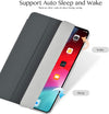 Roocase Magnetic Folio Case for iPad Pro 12.9 2018 - Smart Cover - Apple Pencil Charging - Magnetic Attachment