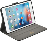 Roocase Leather Slim Fit Case for iPad Mini 4 - Folio Smart Cover - Apple Pencil Loop - Viewing Stand