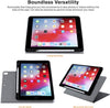 Roocase Sunset Case for iPad Air 10.5 (3rd Gen) / iPad Pro 10.5 - Folio Smart Cover - Magnetic Case - Convenient Stand - Black