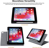 Roocase Sunset Case for iPad Air 10.5 (3rd Gen) / iPad Pro 10.5 - Folio Smart Cover - Magnetic Case - Convenient Stand - Black
