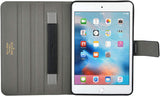 Roocase Leather Slim Fit Case for iPad Mini 4 - Folio Smart Cover - Apple Pencil Loop - Viewing Stand