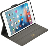 Roocase Leather Slim Fit Case for iPad Mini 4 - Folio Smart Cover - Apple Pencil Loop - Viewing Stand