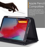 Roocase Executive Case for iPad Pro 12.9 2018 - Organizer Portfolio - Detachable Case - Black