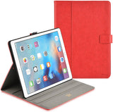 Roocase Leather Slim Fit Case for iPad Pro 12.9 2017/2015 (1st/2nd Gen) - Folio Smart Cover - Apple Pencil Loop - Viewing Stand