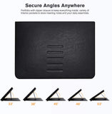 Roocase Sunset Case for iPad Air 10.5 (3rd Gen) / iPad Pro 10.5 - Folio Smart Cover - Magnetic Case - Convenient Stand - Black