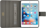 Roocase Leather Slim Fit Case for iPad Mini 4 - Folio Smart Cover - Apple Pencil Loop - Viewing Stand