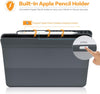 Roocase Premium Folio Case for iPad Pro 12.9 2018 - Clear Back - Smart Cover - Apple Pencil Charging