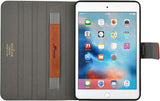 Roocase Leather Slim Fit Case for iPad Mini 4 - Folio Smart Cover - Apple Pencil Loop - Viewing Stand