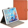 Roocase Leather Slim Fit Case for iPad Pro 12.9 2017/2015 (1st/2nd Gen) - Folio Smart Cover - Apple Pencil Loop - Viewing Stand