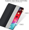 Roocase Magnetic Folio Case for iPad Pro 12.9 2018 - Smart Cover - Apple Pencil Charging - Magnetic Attachment