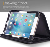 Roocase Executive Case for iPad 9.7 2018/2017 - Organizer Portfolio - Detachable Case - Black
