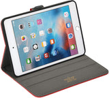 Roocase Leather Slim Fit Case for iPad Mini 4 - Folio Smart Cover - Apple Pencil Loop - Viewing Stand