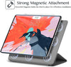 Roocase Magnetic Folio Case for iPad Pro 12.9 2018 - Smart Cover - Apple Pencil Charging - Magnetic Attachment