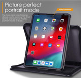 Roocase Executive Case for iPad Pro 12.9 2018 - Organizer Portfolio - Detachable Case - Black