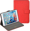 Roocase Leather Slim Fit Case for iPad Mini 4 - Folio Smart Cover - Apple Pencil Loop - Viewing Stand