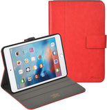 Roocase Leather Slim Fit Case for iPad Mini 4 - Folio Smart Cover - Apple Pencil Loop - Viewing Stand