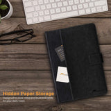Roocase Leather Slim Fit Case for iPad Pro 11 2018 - Folio Smart Cover - Apple Pencil Loop - Viewing Stand