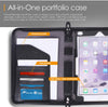 Roocase Executive Case for iPad 9.7 2018/2017 - Organizer Portfolio - Detachable Case - Black