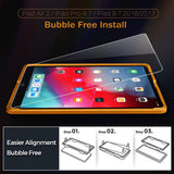 Roocase Tempered Glass Screen Protector for iPad 9.7 2018/2018, iPad Pro 9.7, iPad Air 1/2 - Installation Frame