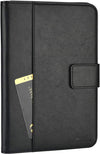 Roocase Leather Slim Fit Case for iPad Mini 4 - Folio Smart Cover - Apple Pencil Loop - Viewing Stand