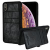 Roocase iPhone XS Max Wallet Case - Card Holder - Kickstand - Black