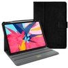 Roocase Leather Slim Fit Case for iPad Pro 11 2018 - Folio Smart Cover - Apple Pencil Loop - Viewing Stand
