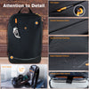 Roocase Balboa Backpack for 15.6 Laptop and Tablet - Daily Carrying Backpack - Black