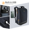 Roocase Balboa Backpack for 15.6 Laptop and Tablet - Daily Carrying Backpack - Black