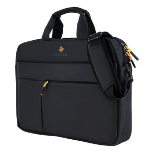 Roocase Normandie Messenger Bag for 15.6 Laptop and Tablet - Carrying Shoulder Bag - Black