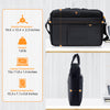 Roocase Normandie Messenger Bag for 15.6 Laptop and Tablet - Carrying Shoulder Bag - Black