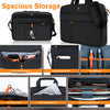 Roocase Normandie Messenger Bag for 15.6 Laptop and Tablet - Carrying Shoulder Bag - Black